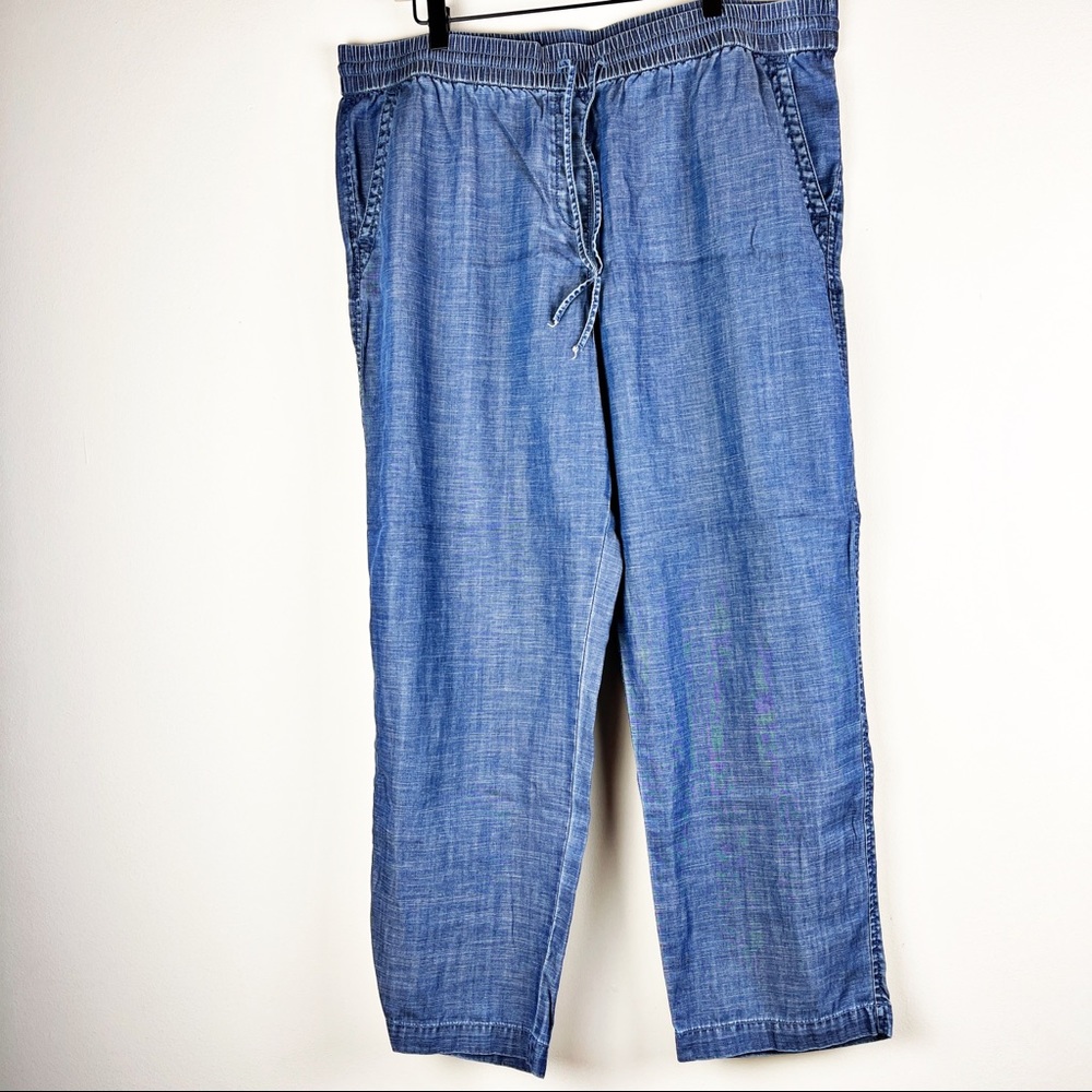 Talbots Drawstring Denim Pants 12